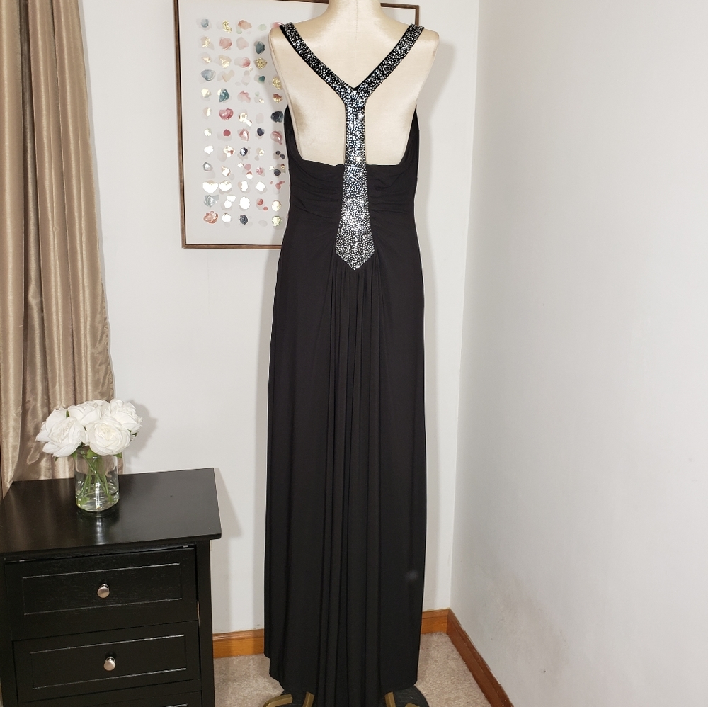 Jump apparel black sequin prom dress size XS - Picture 3 of 8